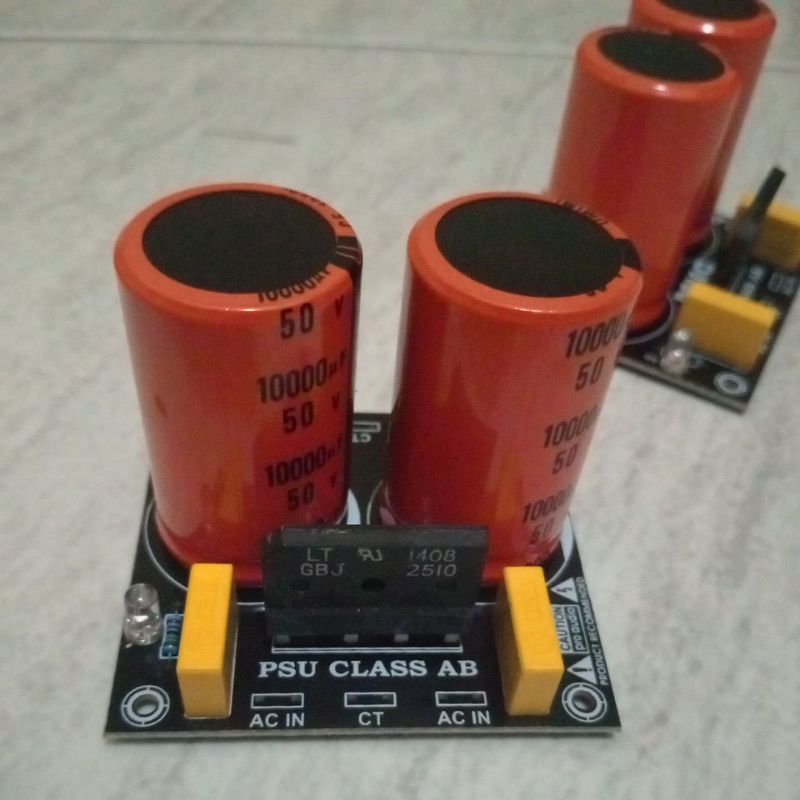 PSU 2 elco 10000uf 50vol Nichicon oren dilengkapi dengan dioda 25a