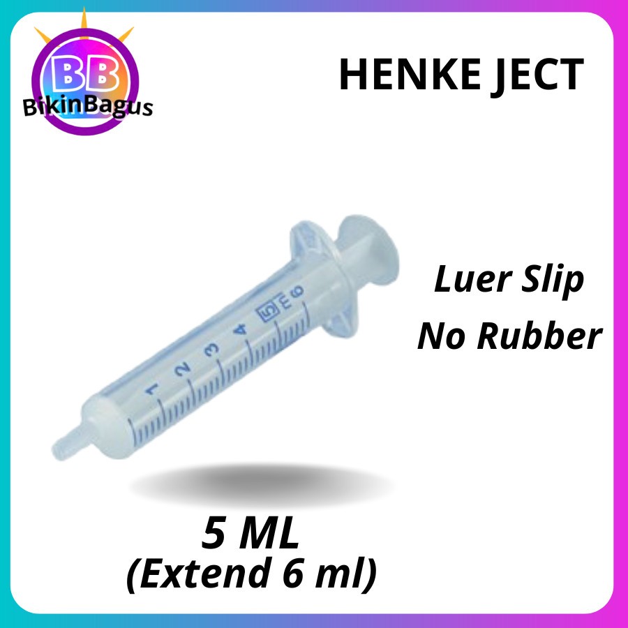 Henke Ject Norm Ject 5 ml Suntikan Luer Slip Syringe