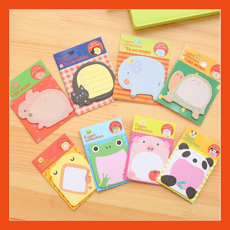 

Bism Sticky Notes Motif Hewan Tempelan Kertas Catatan Memo Note Karakter Animal Mini