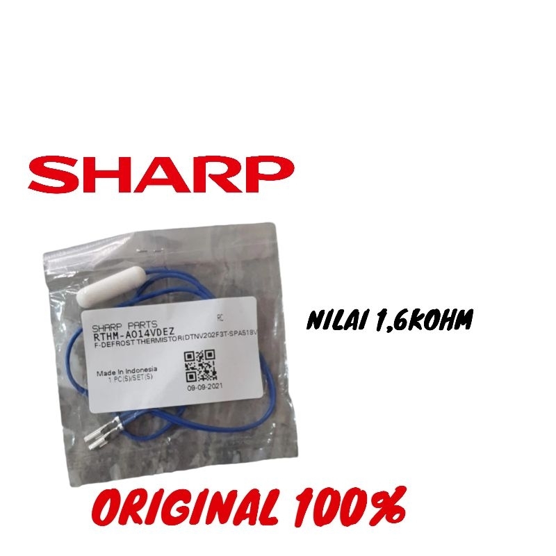 Thermistor Termis Sensor Suhu Kulkas 2 Pintu SJ235 SJ236 SJ316 SJ315 SJ237 SJ225 SJ246 Original 100%