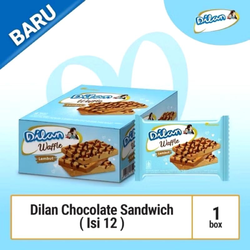 

Dilan waffle 16grX12Pcs/Dilan waffle Box/Snack dilan by Garudafood