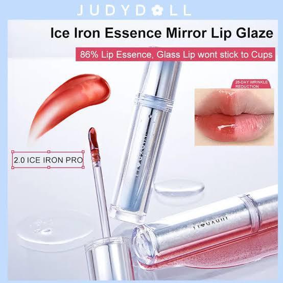 [READYSTOK] JUDYDOLL Ice Iron Watery Glow Lip Gloss Judy Doll Watery Lip Gloss Lip Tint Long Wear, T