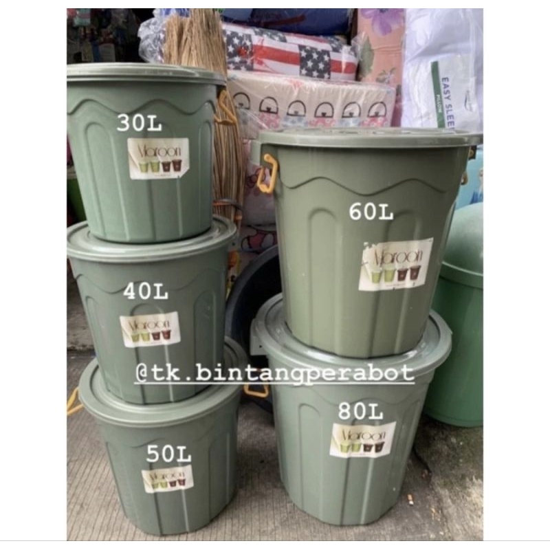Ember Plastik Maroon  Ukuran ,40,50,60,80,100 Liter / Ember Besar Tempat Air