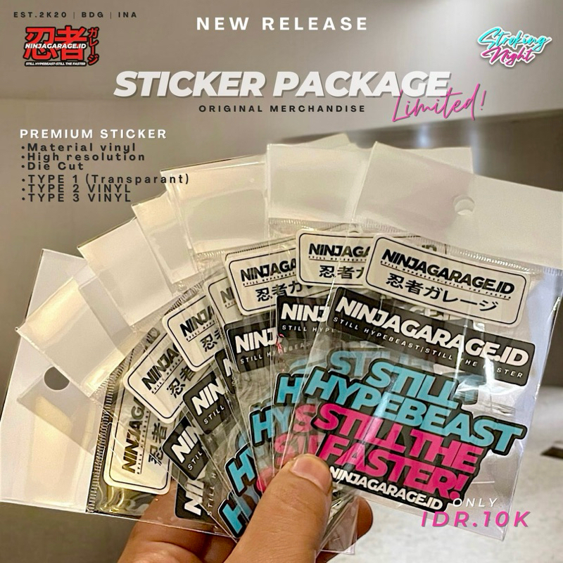 

ORIGINAL STICKER NINJAGARAGEID-STICKER PACKAGE NINJAGARAGEID-STICKER PREMIUM NINJAGARAGE