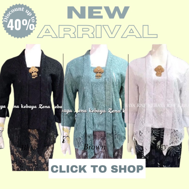 Termurah  Setelan Kebaya Modern Brokat Kebaya Kutubaru plus Rok Plisket / mix rok lilit Kebaya Wisud