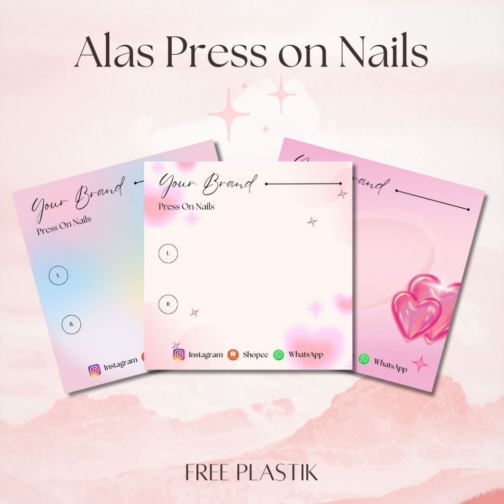 

Alas Press On Nails / Kertas untuk Kuku Palsu FREE PLASTIK