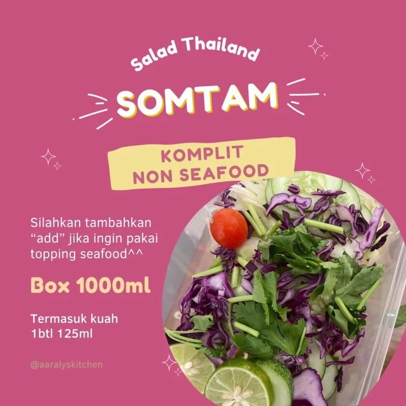 

salad thailand / somtam / som tam / tam mamuang / rujak thailand