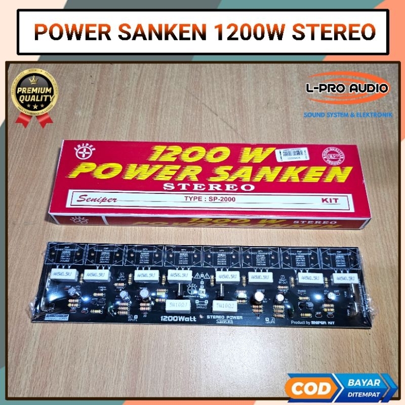 Kit Power amplifier Stereo 1200 watt Sanken