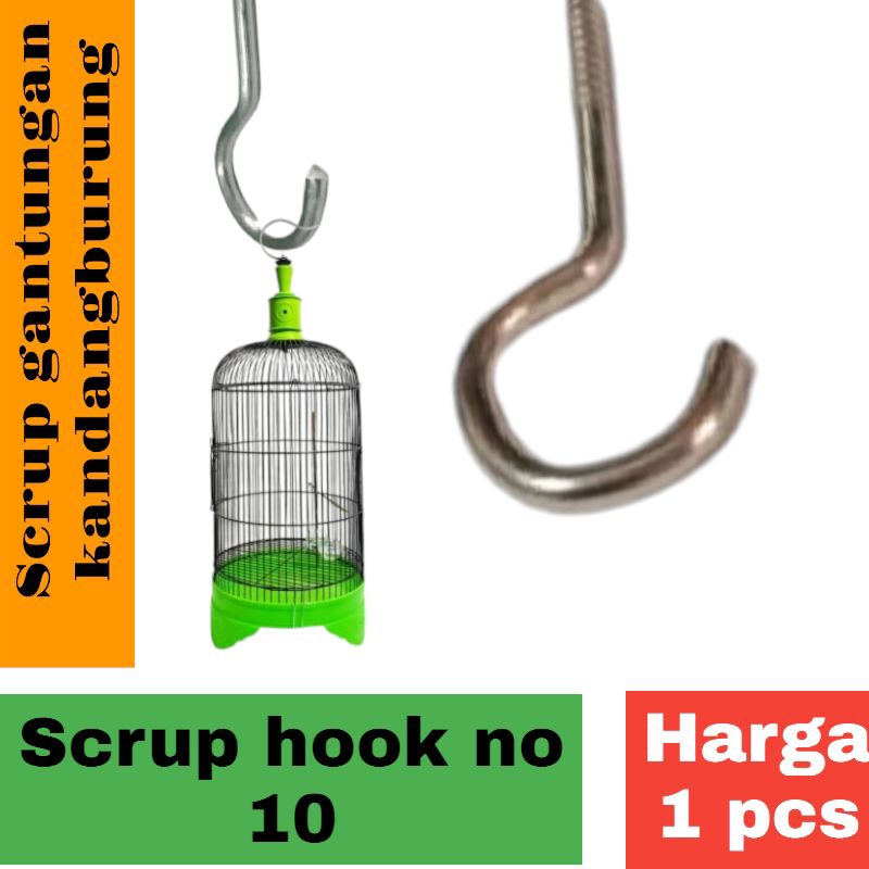 scrup hook no 10 scrup gantungan