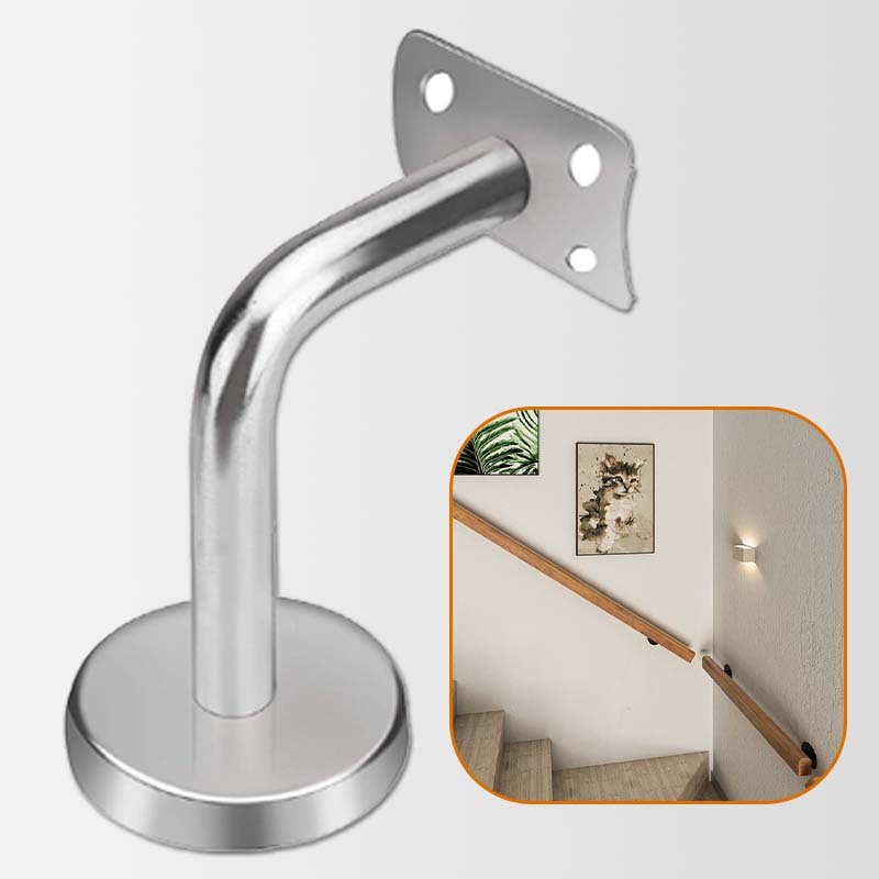 Bracket Handrail Stainless Penyangga Pegangan Tangga Tembok Adjustable Flexible 6*6cm Bracket Tangga