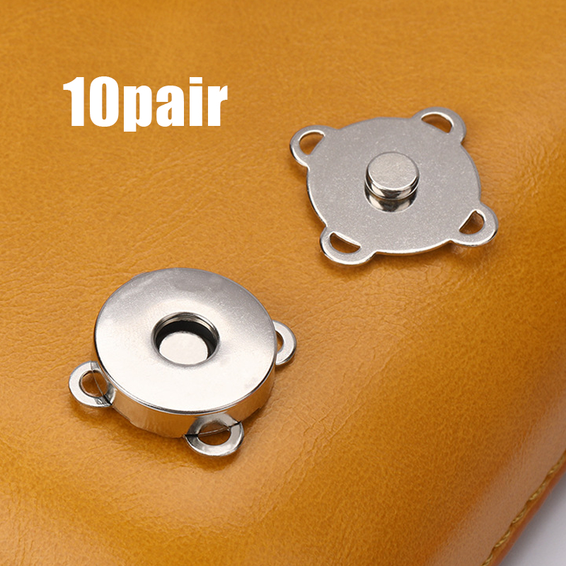 10 Pair Kancing Magnet Tas Atau Dompet Tas Kancing Magnet