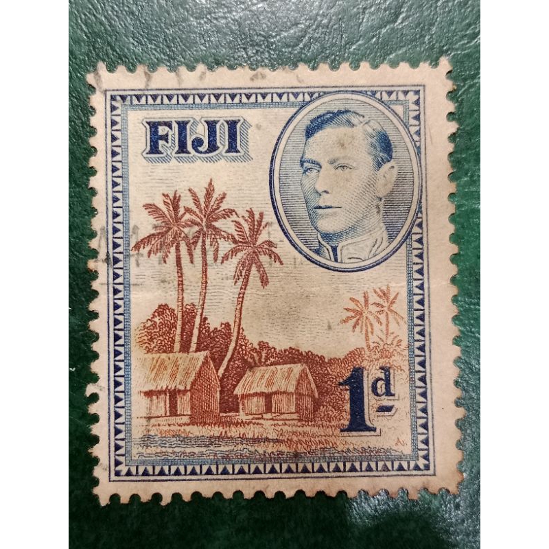 

Prangko Fiji 1 penny Lokal Motif Tahun 1938-1950 USED