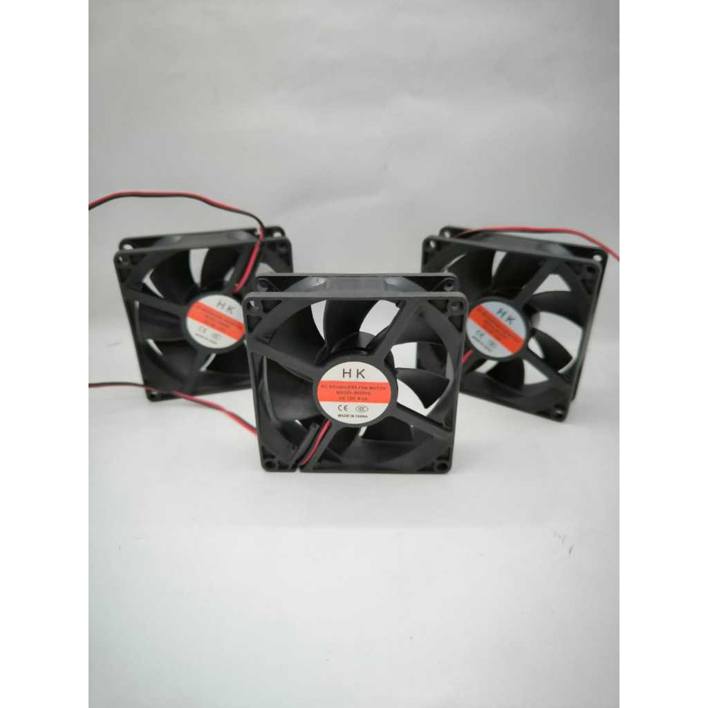 FAN DC 12V 8CM HK / KIPAS DC 12V 8CM X 8CM HK / FAN DC 12V 8CM X 8CM HK / HK ORIGINAL