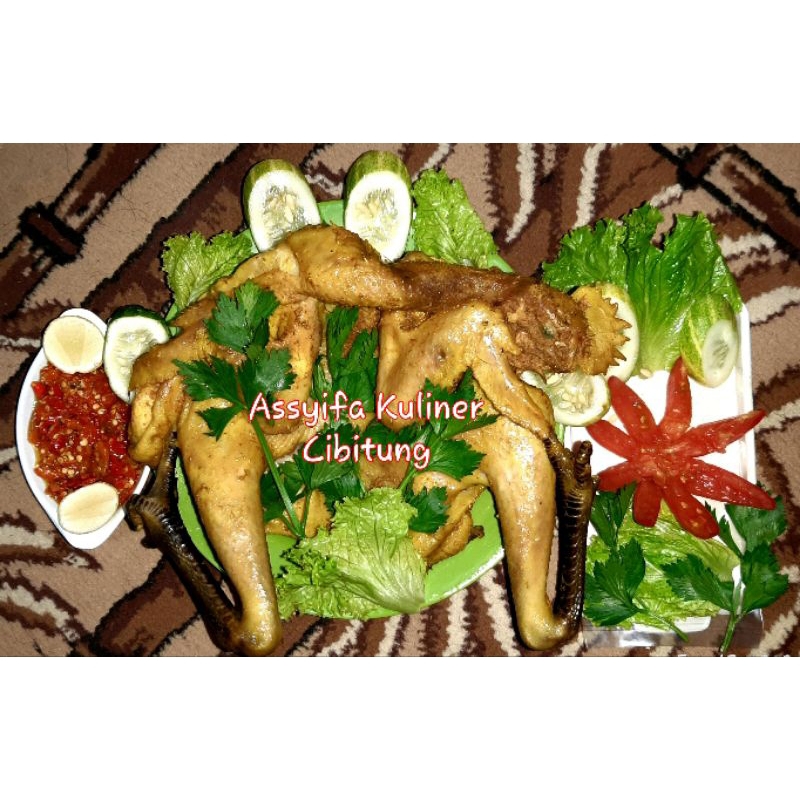 

Ayam Kampung Premium Ungkep Bumbu Rempah Bonus Sambal Enak Halal Murah bukan pawon ayu kartasura