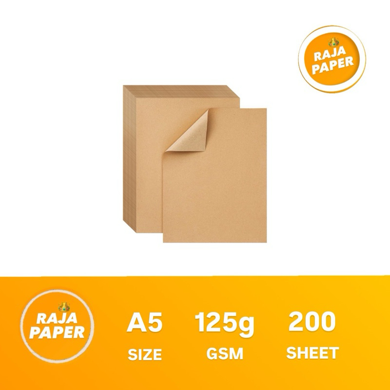 

Kertas Samson 125 Gsm A5 200 Lembar . ( 148 Mm x 210 Mm ) / ( 14.8 Cm x 21 Cm ) , 125 Gr / 125 Gram , Kertas Kraft Liner , Kertas Bungkus , Kertas Packing , Brown Kraft , Kertas Coklat , Brown Paper , Kraft Paper , Pembungkus Kertas , Kertas Packaging .
