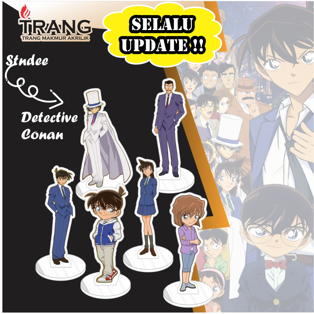 Standee Figure Akrilik Detective Conan / Standing Action figure Acrylic Detective Conan