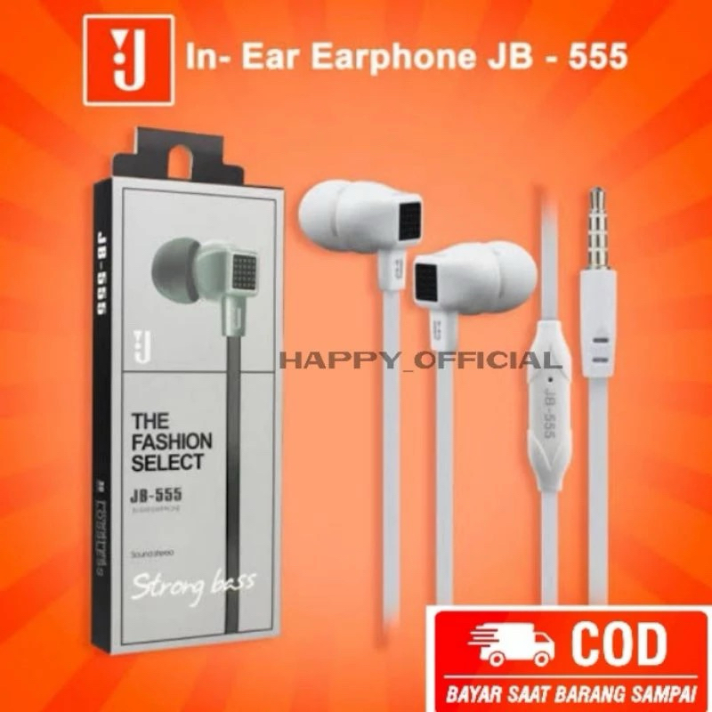 HEADSET EARPHONE JBL JB-555 SUPER BASS