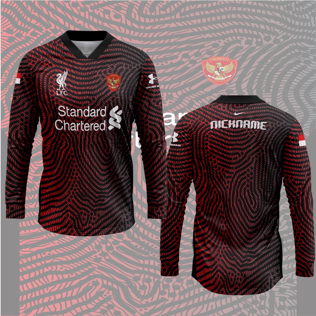 Jersey Liverpool Sponsor Garuda Timnas Indonesia Custom Nama