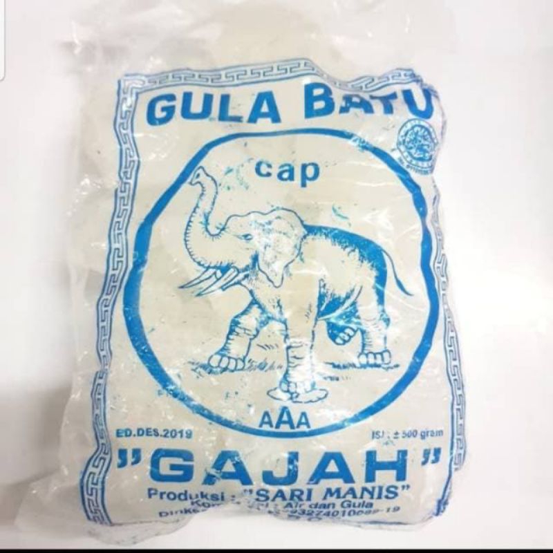 

Gula Batu Gajah 500gram/Gula Manis/Gula Sehat/Gula batu putih