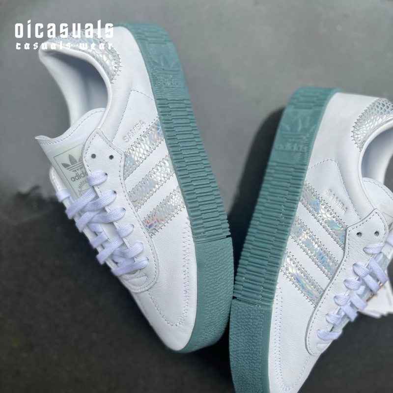 ADIDAS SAMBAROSE - WHITE/GREEN
