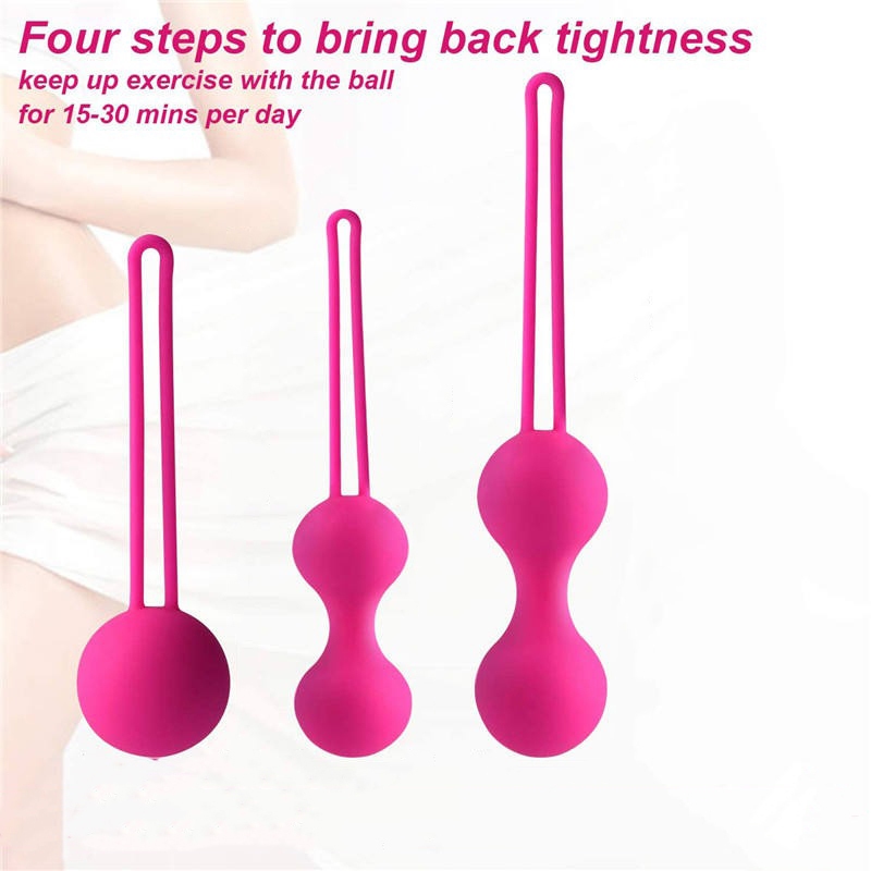 Premium Silicone Kegel Ball With Metal Balls Inside / Bola Senam Kegel