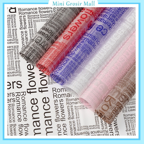 

20 Lembar Kertas Bucket Bunga Cellophane Wrapping Paper Bening Bouquet Florist KB6098