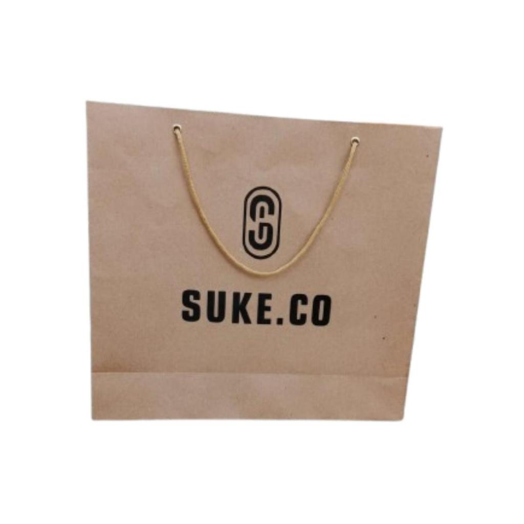 

TAS BELANJA PAPER BAG BAHAN KRAFT GAMBAR SABLON SUKE.CO