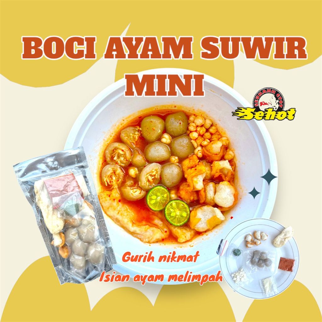 

7 BUNGKUS BASO ACI AYAM SUWIR MINI Food Instan