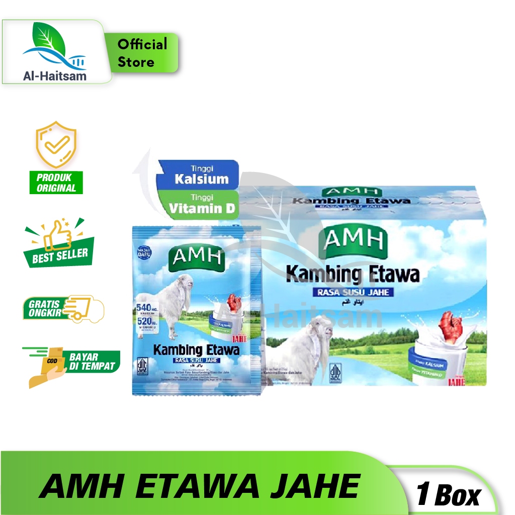 

Susu Kambing Etawa AMH Plus Jahe Merah 1 Box 10 Sachet