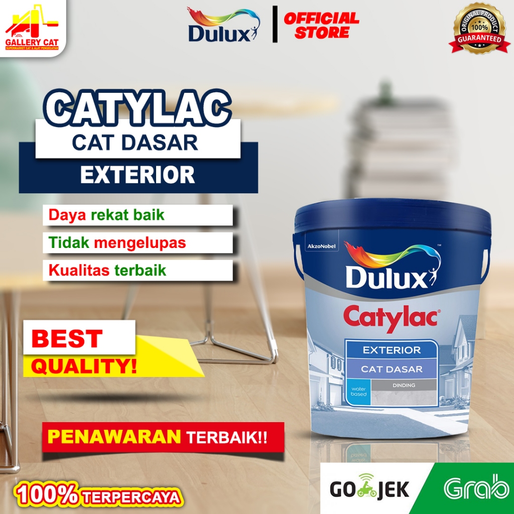 Cat Dasar Exterior Dulux Catylac 4kg – Putih Semi Abu