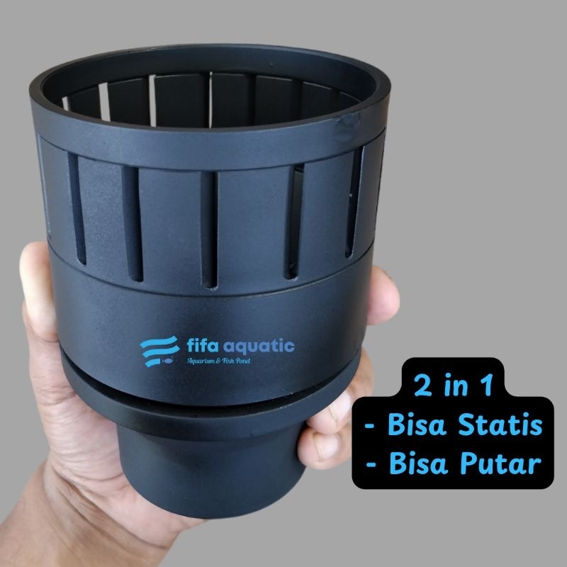 Skimer putar 3inc / skimmer kolam koi