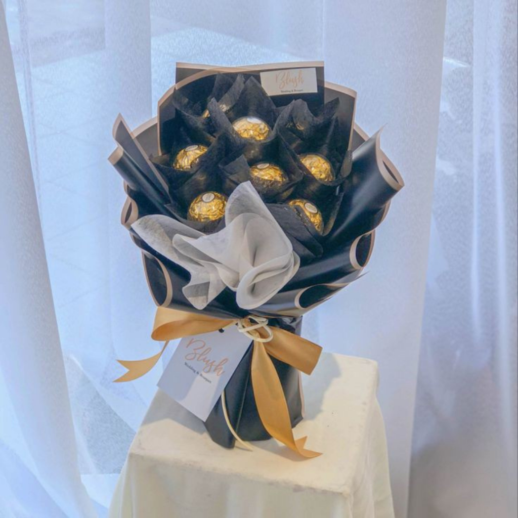 

Buket Coklat Ferero rocher custom mewah