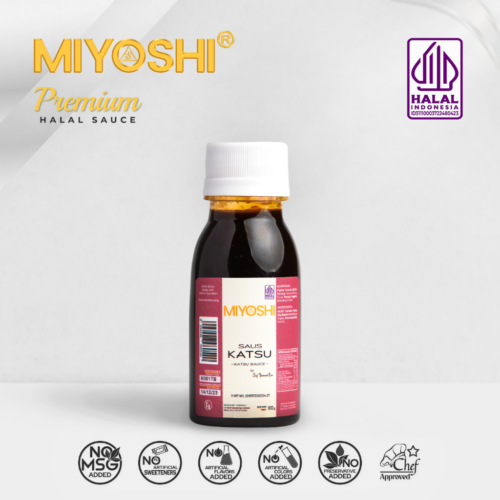 

Miyoshi Saus Jepang Katsu Sauce 100g - Tanpa penguat rasa tambahan - Saos Cocolan Jepang / Dipping Sauce / Halal - Bumbu Instan