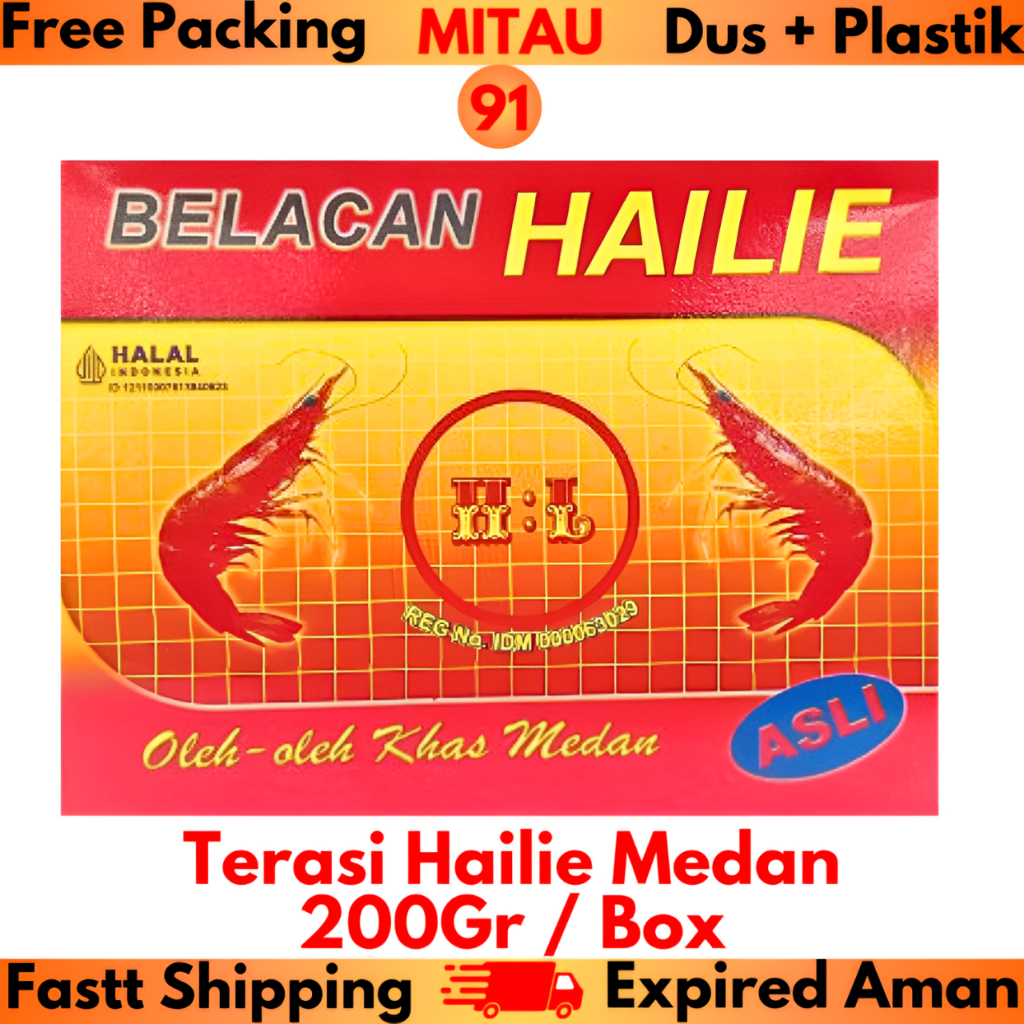 

Terasi Medan Hailie 200gr / Box Beli 10 Kotak Lebih Murah