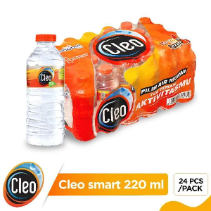 

Air Mineral Cleo Smart 220 ml isi 24 Pcs