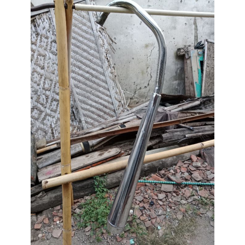 knalpot gl 125 tahun 1979 original copotan