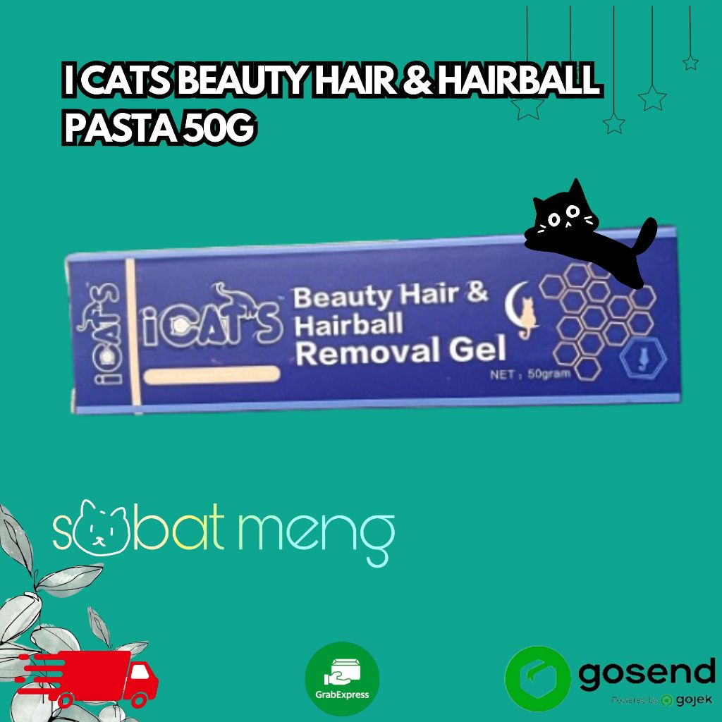 I CATS BEAUTY HAIR & HAIRBALL PASTA 50g | VITAMIN BULU KUCING
