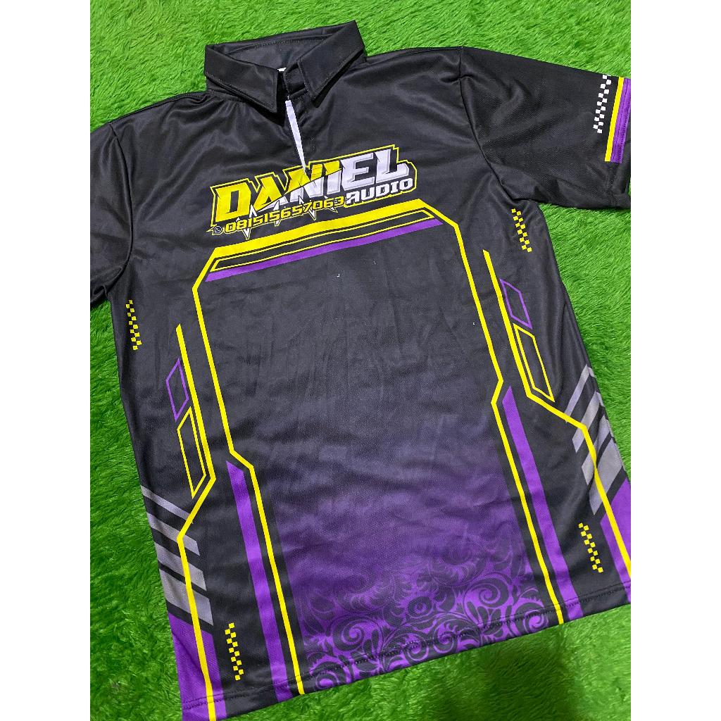 KAOS JERSEY SOUND SYSTEM AUDIO FULL PRINTING bisa custom request nama logo sponsor JERSEY CUSTOM