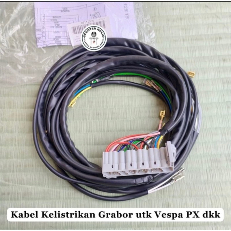 Kabel Kelistrikan Grabor utk Vespa PX dkk