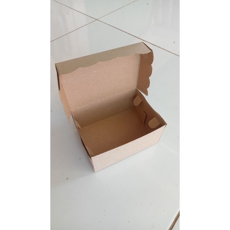 

dus Kraft Snack plus aqua r3ba coklat tebal