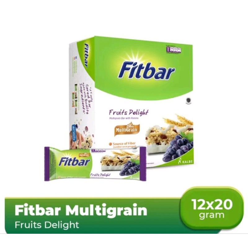 

Fitbar Multigrain Fruits Delight 1Box (12bar 20g)