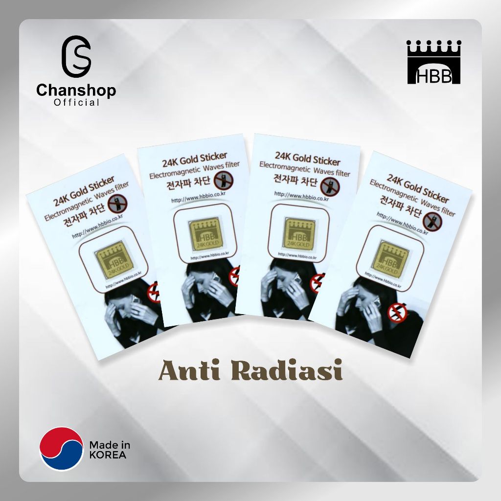 Sticker Habibi Anti Radiasi Rasio HP 24K Gold | Sticker anti radiasi radiprotect | Penangkal HP | LA
