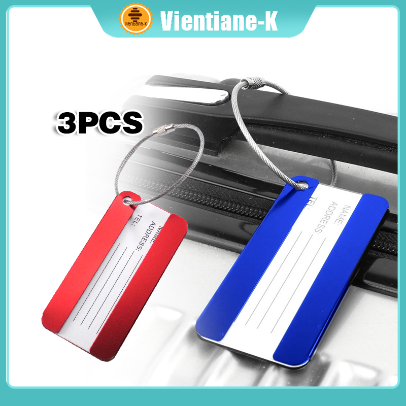 Name Tag Id Bagasi Luggage Gantungan Koper Custom Travel Bag Tag Aluminium