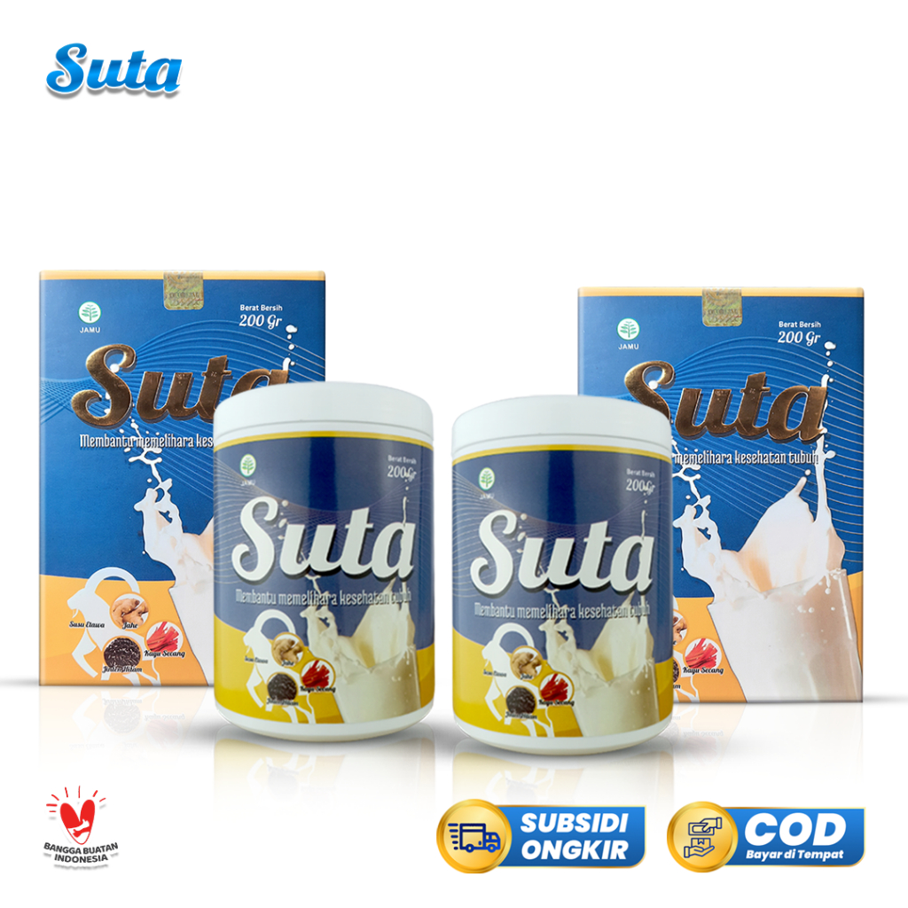 

Suta 2 Pot 2 Box - Susu Kambing Etawa dengan Jahe Merah, Kayu Secang, dan Habbatussauda