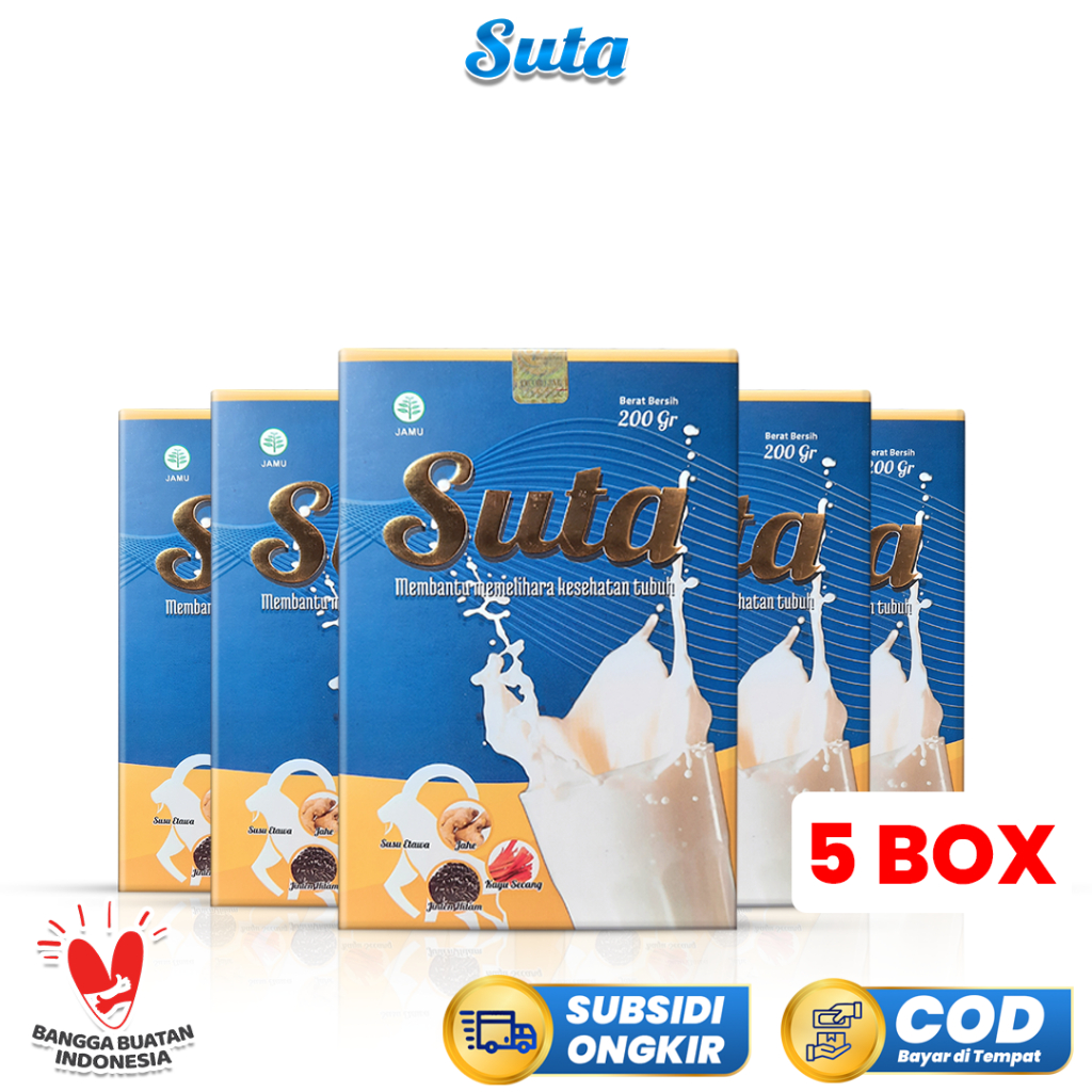 

Suta 5 Box - Susu Kambing Etawa dengan Jahe Merah, Kayu Secang, dan Habbatussauda