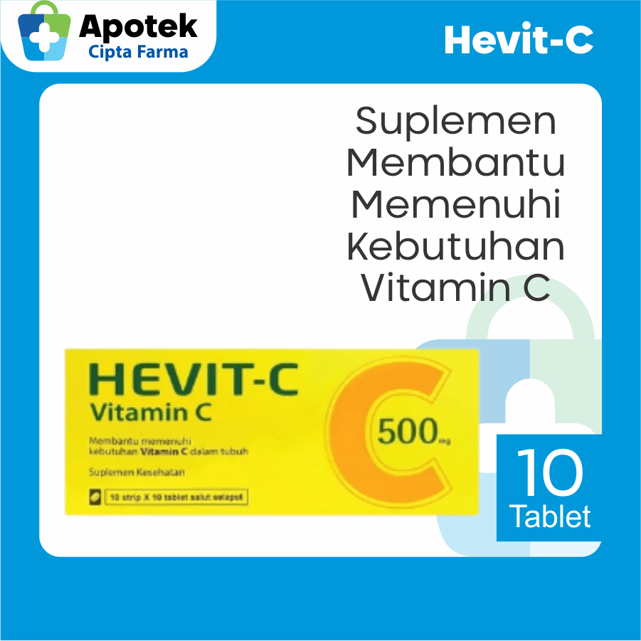 Hevit C Vitamin C 500mg Tablet Vitamin Tubuh Vitamin Daya Tahan Tubuh Vitamin Tubuh Kesehatan Suplem