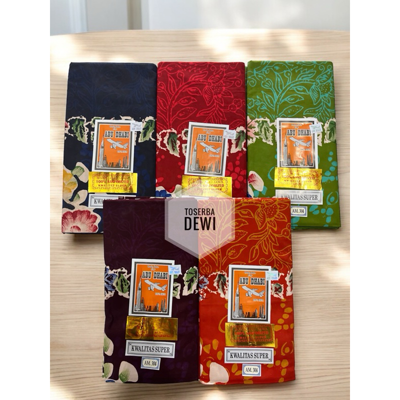 GROSIR 5pcs KAIN WANITA BATIK ABU DHABI