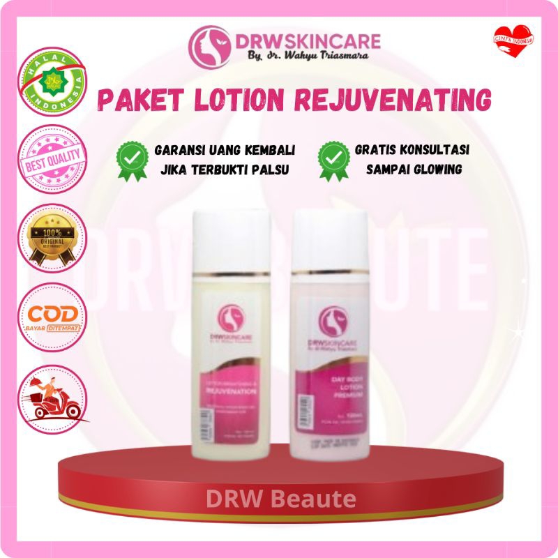 Paket Lotion Rejuvenating DRW Skincare Pemutih Badan BPOM