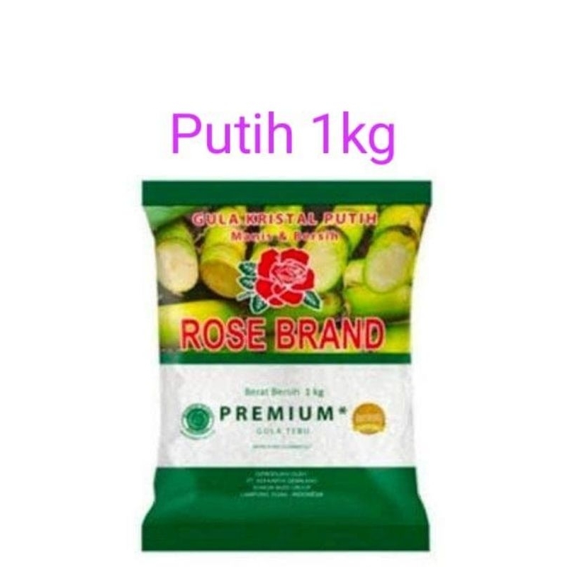 

RB Sameday instant, 1 bal Gula Rosebrand/Rose Brand 1kg*20 bks,varian kuning dan putih