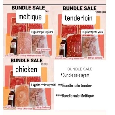 

Bundle sale meltique